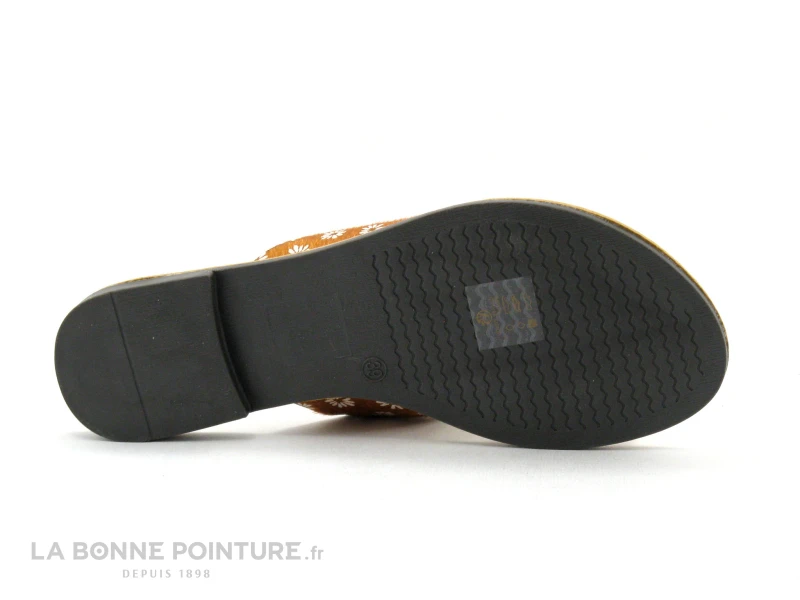 Dees Shoes MIAJA Orange - Fleurs - Mule Plate Femme 4 Dees Shoes MIAJA Orange - Fleurs - Mule Plate Femme – Image 4